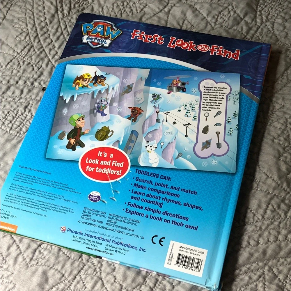 Paw Patrol Kids Book - Blue, Purple, Green Cover